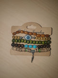 Set da 5 Bracciali Boho Chic Multi-Stile