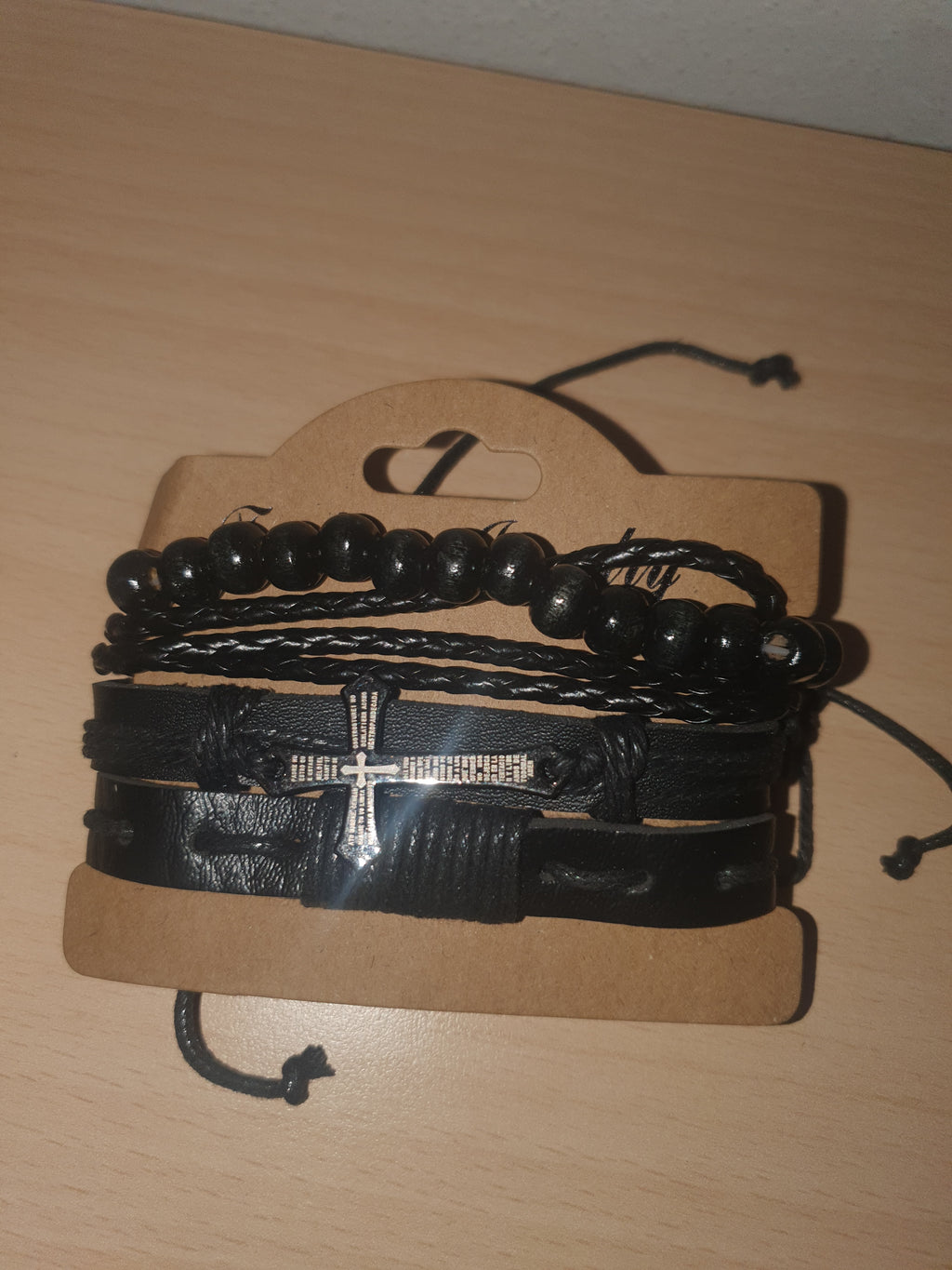 Set da 4 Bracciali Neri Urban Cross