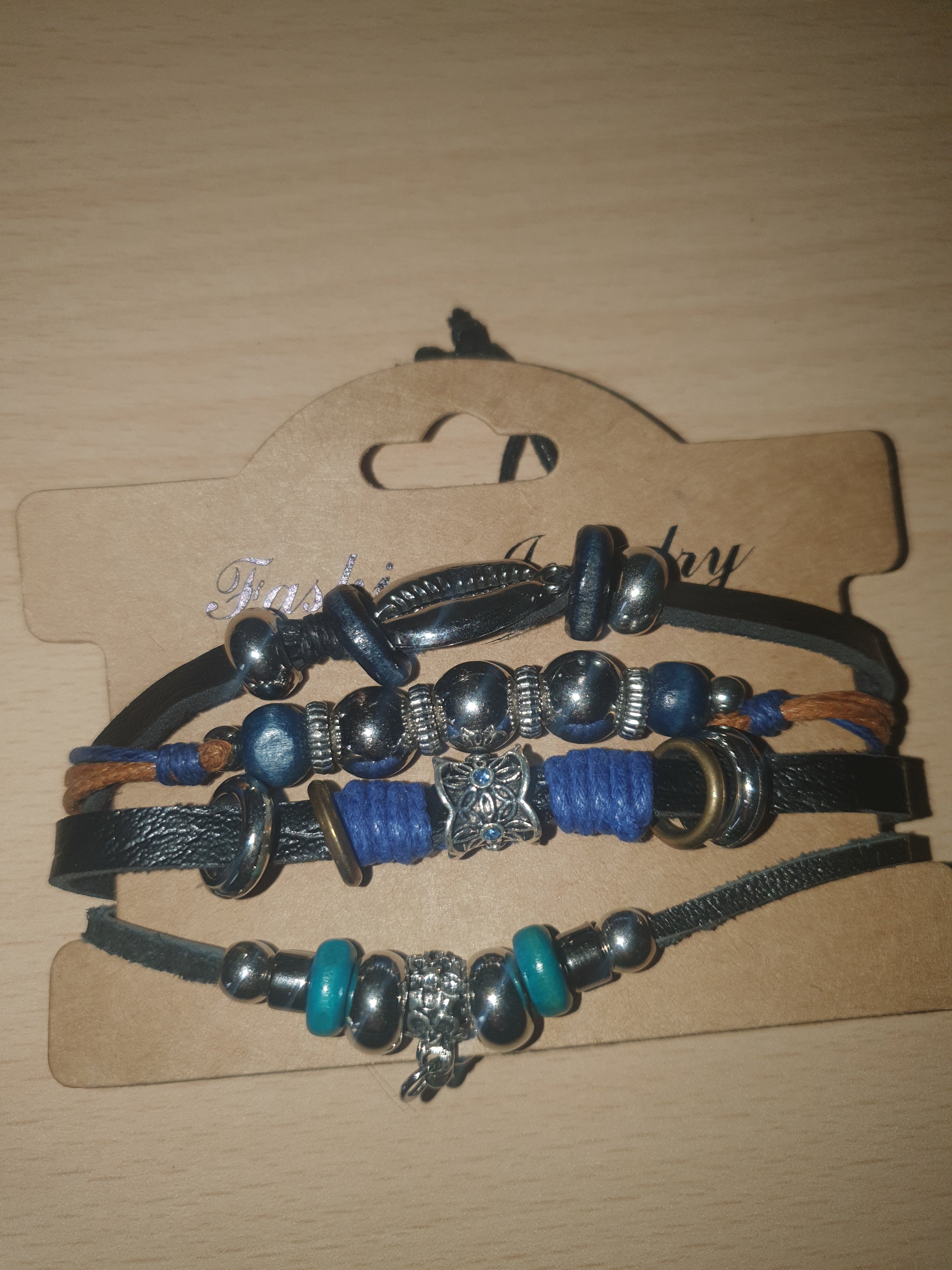 Bracciale Multi-Filo Skull & Turchese Blue