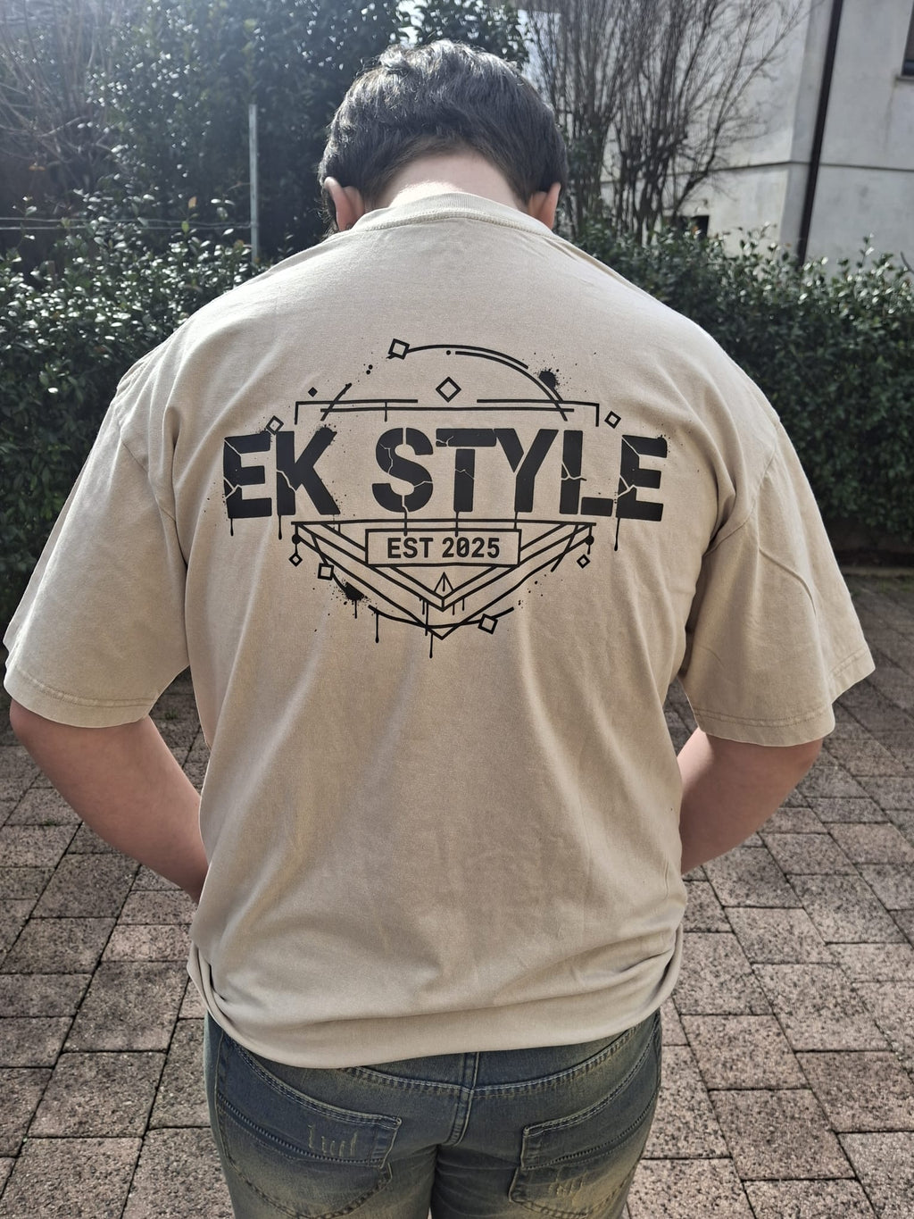 T-Shirt EK STYLE Logo Vintage Washed