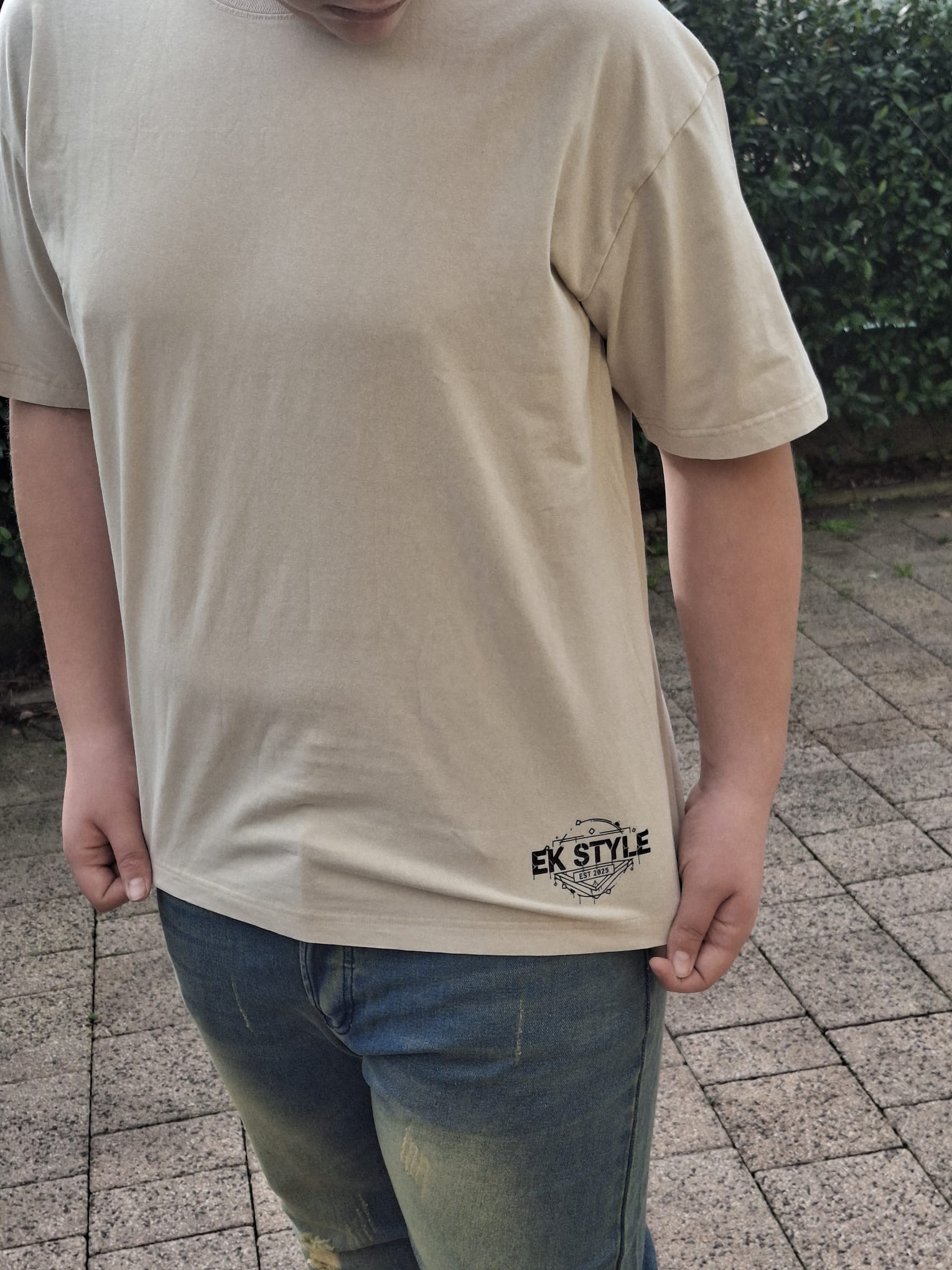 T-Shirt EK STYLE Logo Vintage Washed