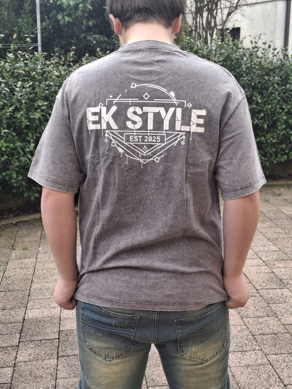 T-Shirt EK STYLE Logo Vintage Washed