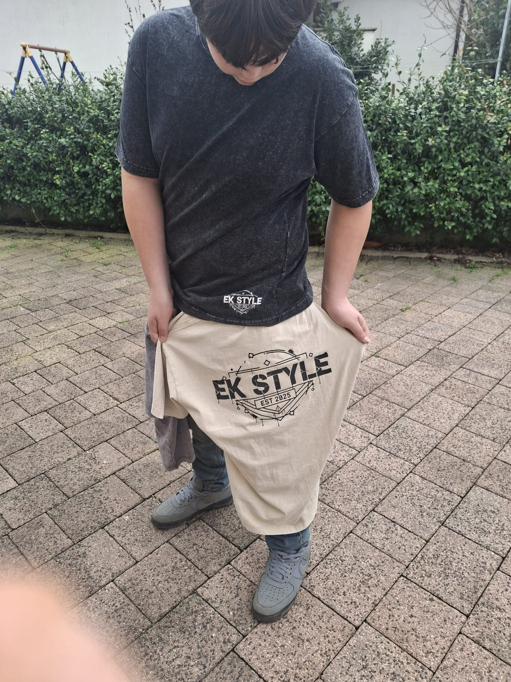 T-Shirt EK STYLE Logo Vintage Washed