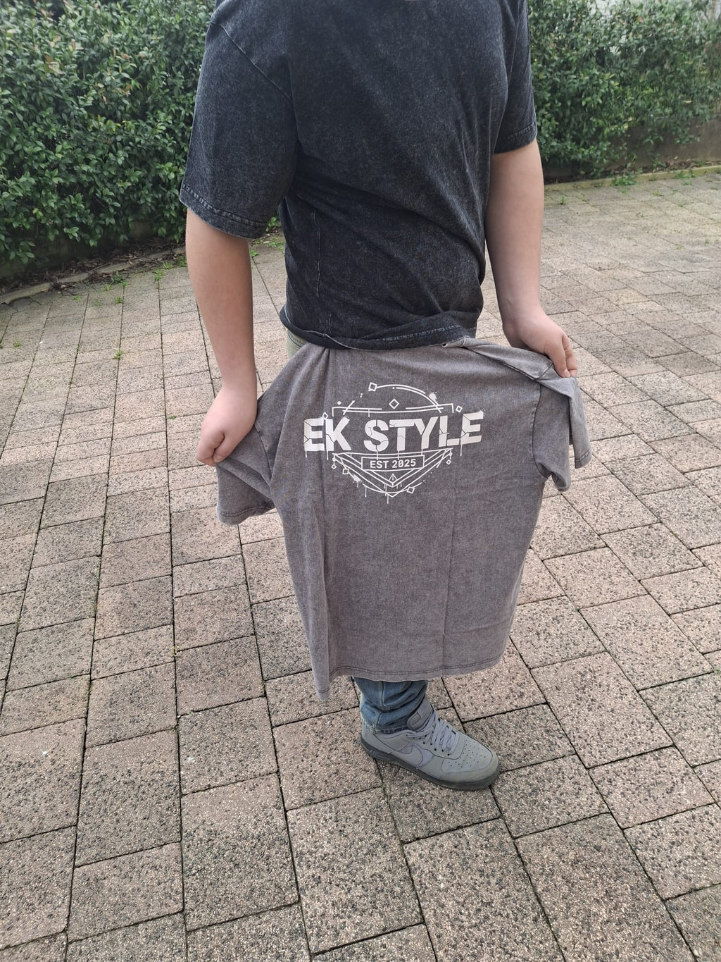 T-Shirt EK STYLE Logo Vintage Washed