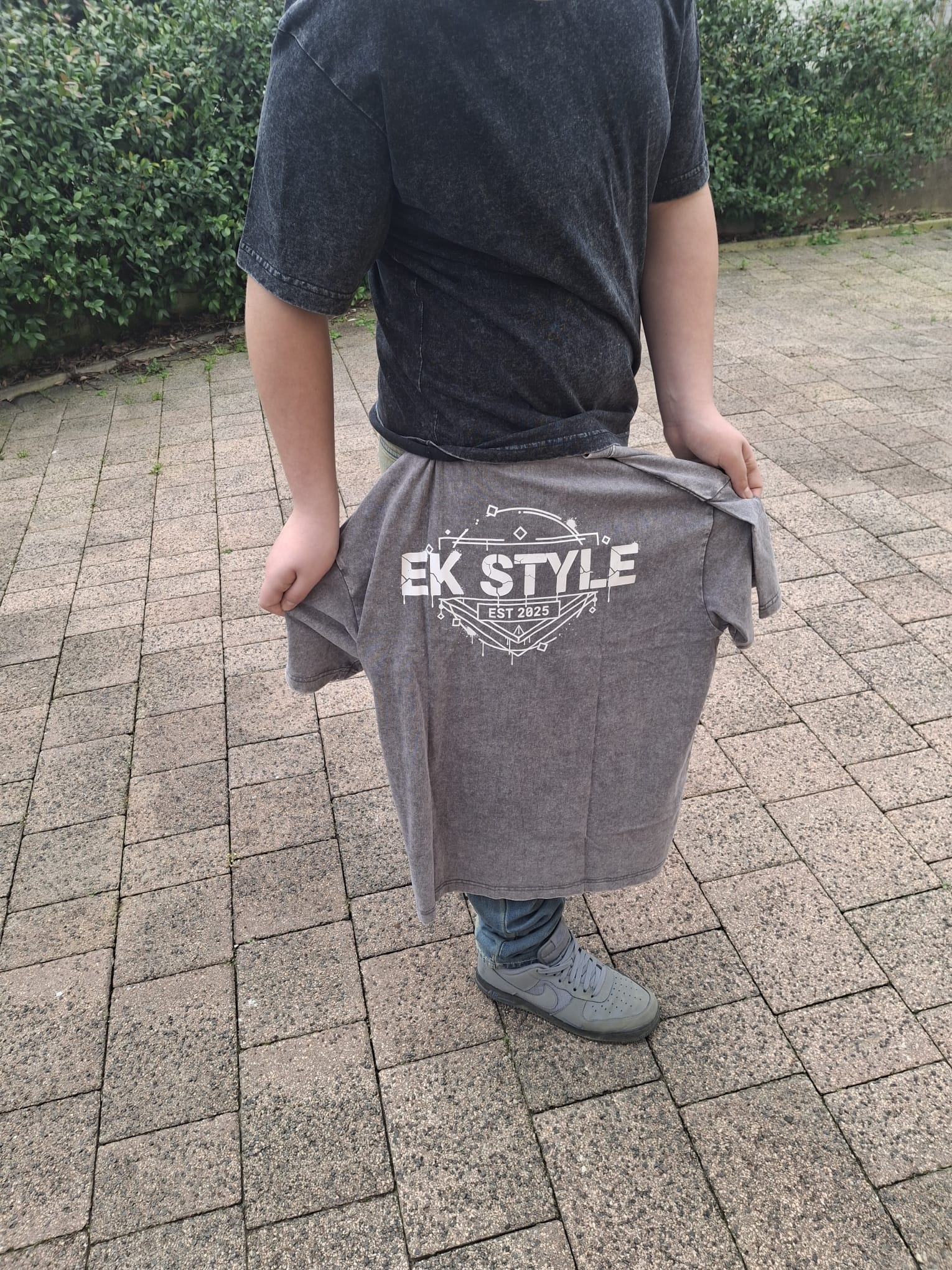 T-Shirt EK STYLE Logo Vintage Washed
