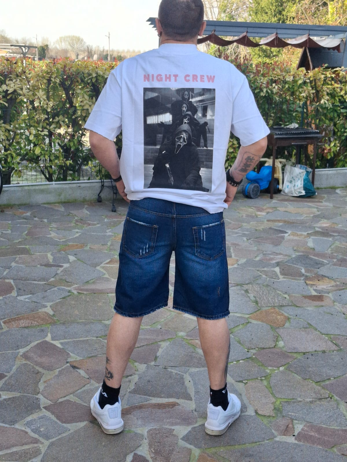 Bermuda Jeans Destroyed - Blu Scuro