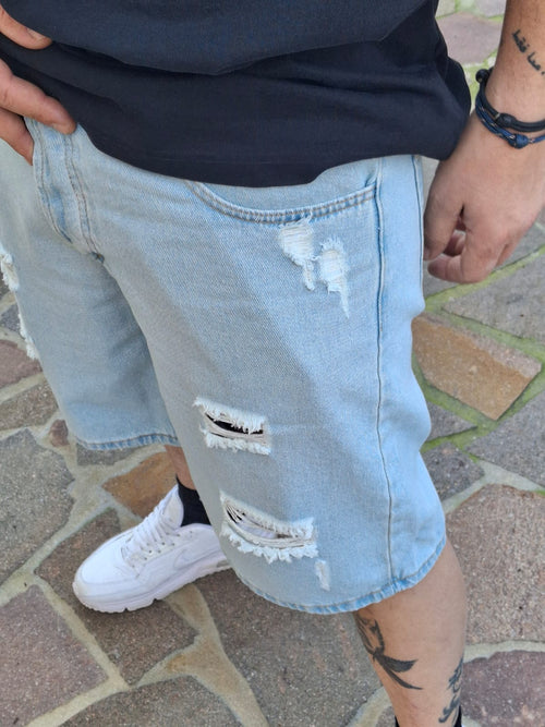 Bermuda Jeans Azzurro Chiaro