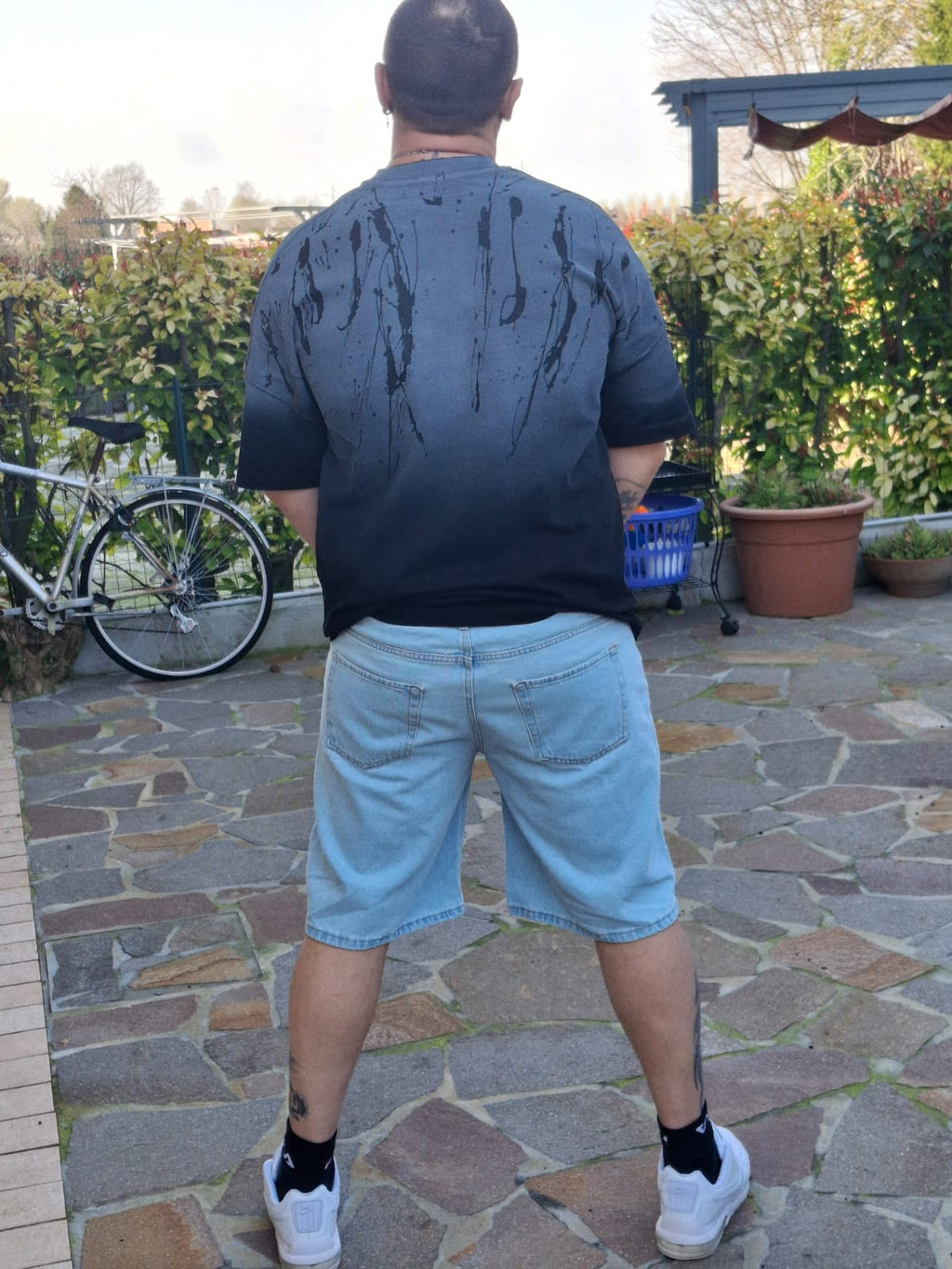 T-Shirt Oversize Gradient Splash