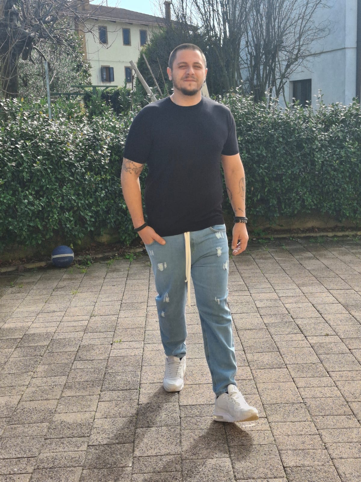Jeans Destroyed Light Blue Streetwear