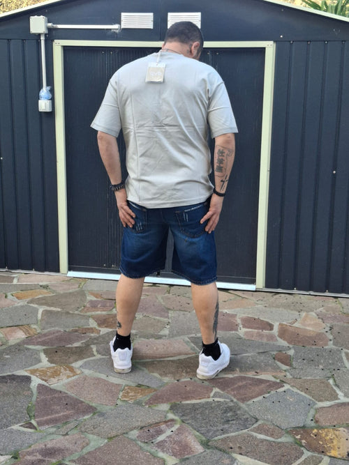 Bundle Tono su Tono - Set Estivo Dark Grey + T-Shirt Oversize Washed Effect
