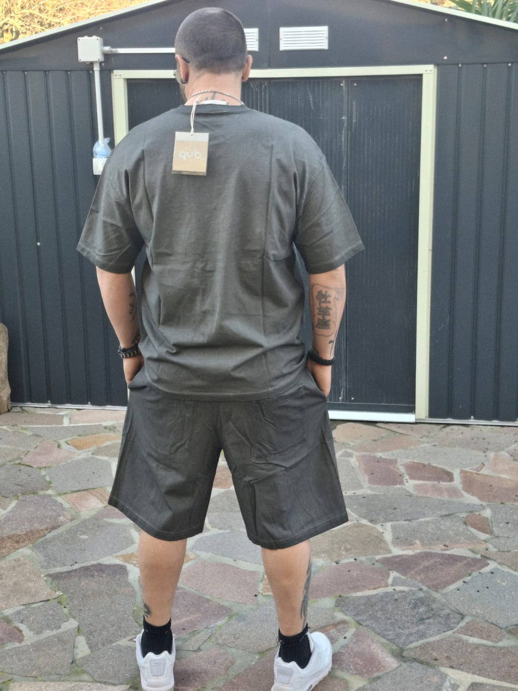 Set Estivo Dark Grey T-Shirt e Shorts