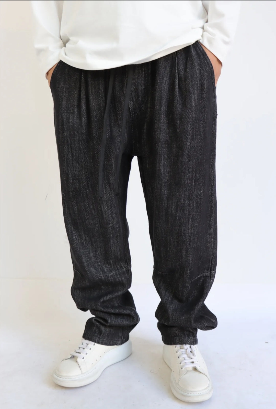 Jeans Baggy Washed Black Vintage