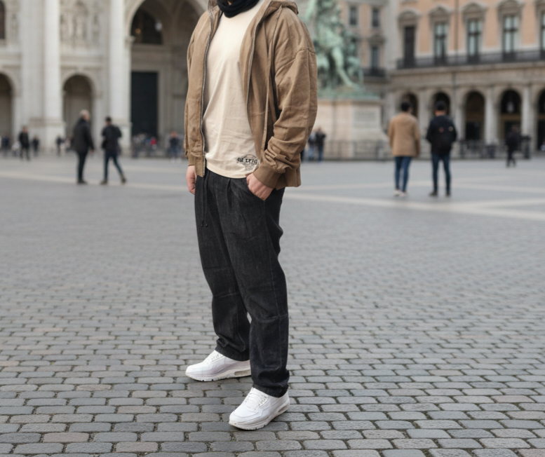 Jeans Baggy Washed Black Vintage