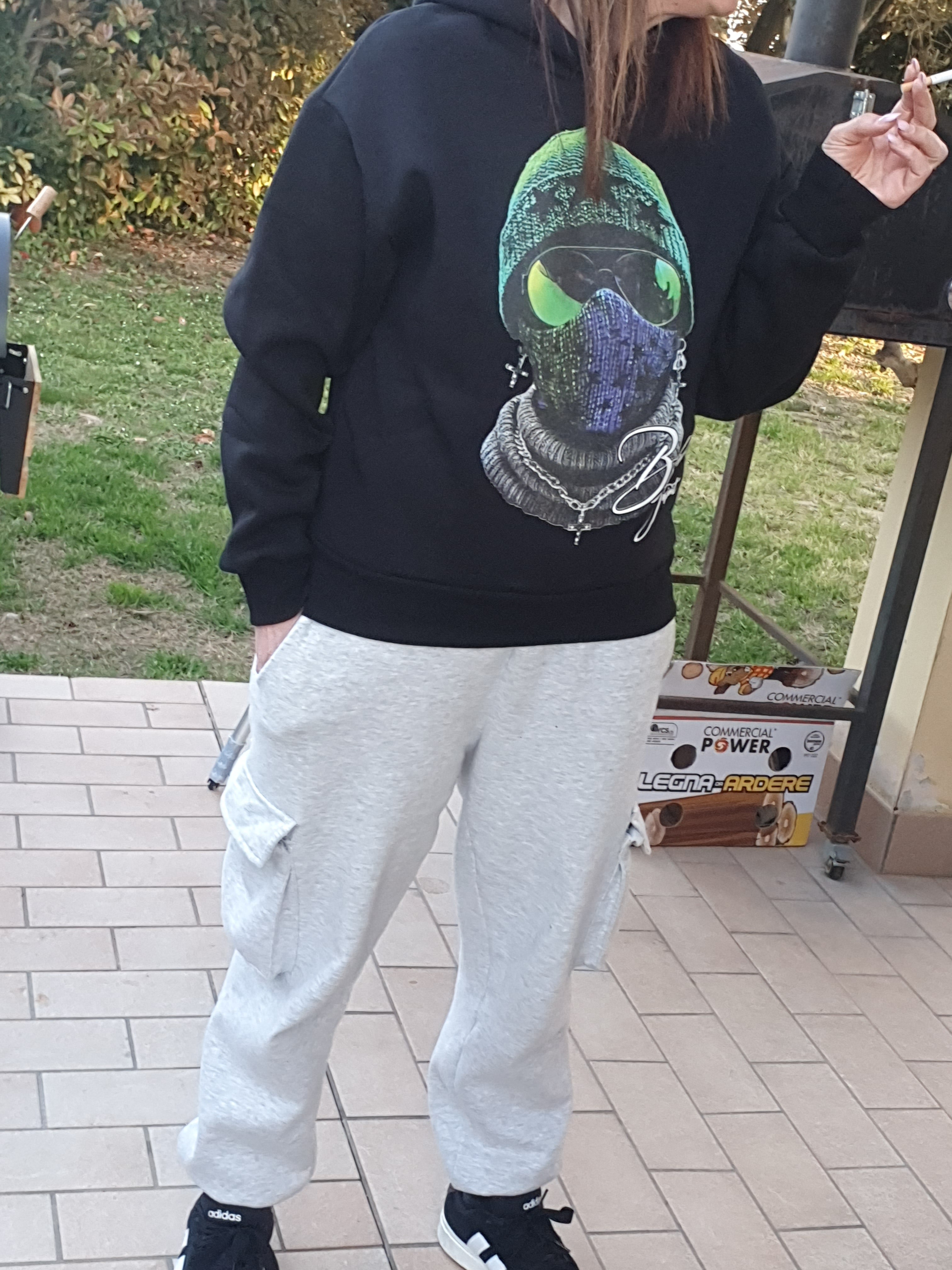 Felpa Street con Cappuccio