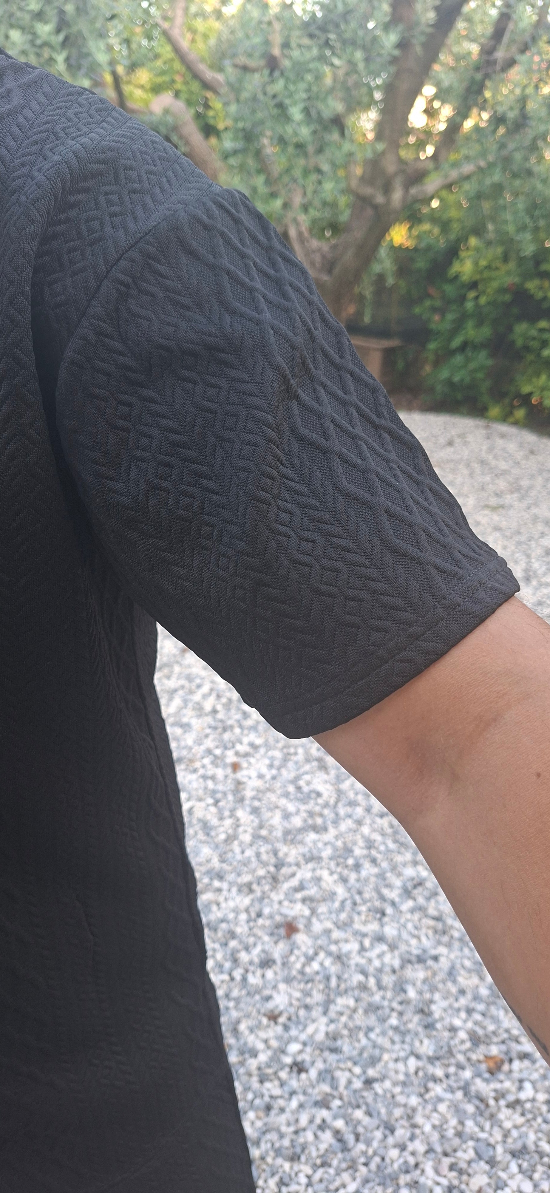 Completo Coordinato T-Shirt Jacquard + Shorts