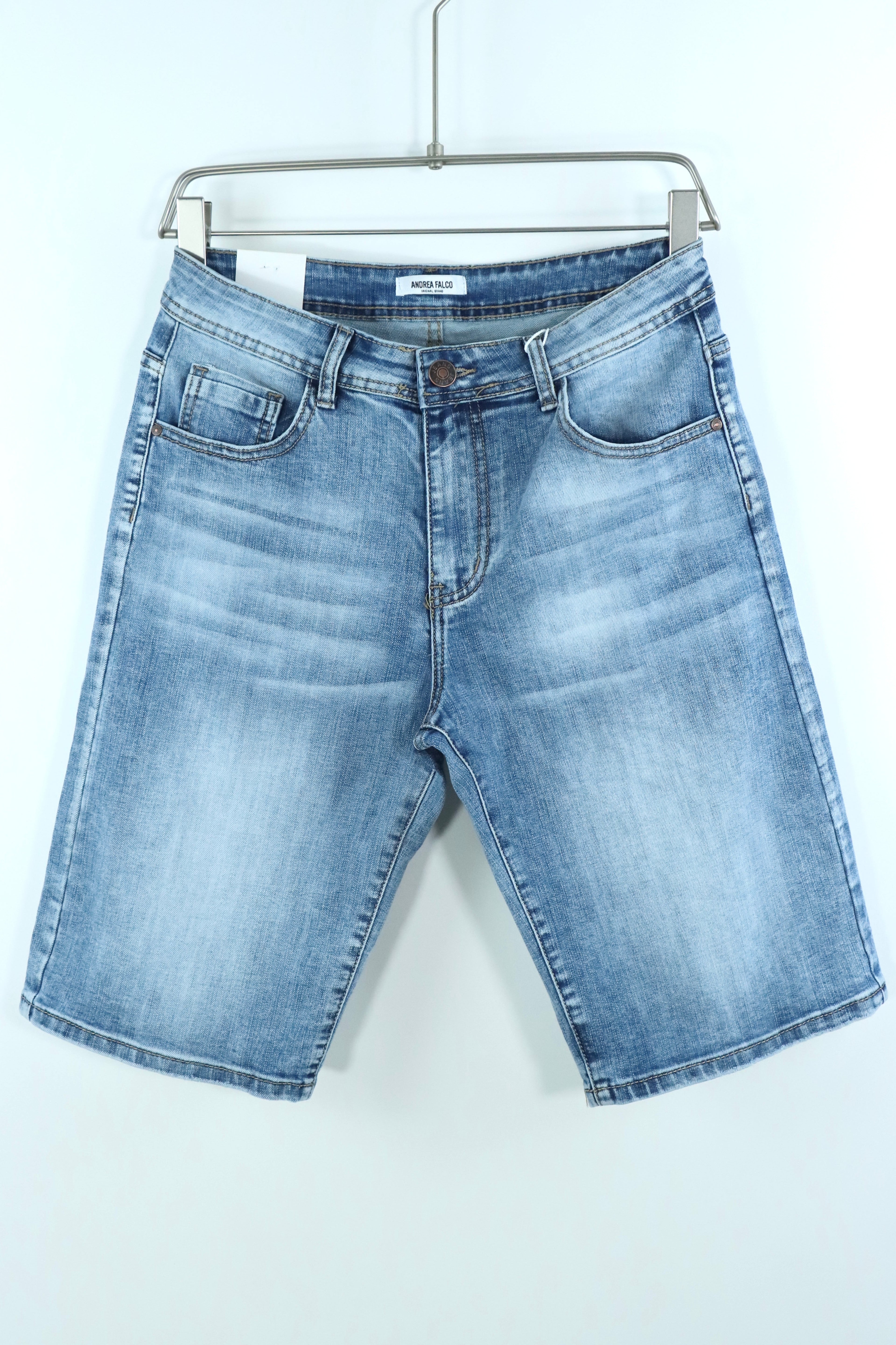 Bermuda Jeans Denim Wash - Azzurro